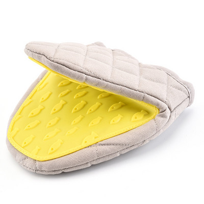 Vieno gabalo silikoninis nuo nuplikimo orkaitės pirštinės pirštinės, pirštinės virtuvės silikoninės pirštinės padėklas indų dubens laikiklis kepimui izoliacija rankinis spaustukas