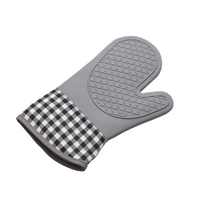 Izoliuotos orkaitės pirštinės karščiui atsparios pirštinės Virtuvės kepimo įrankiai Silikoninės neslystančios pirštinės Dviejų pirštų pirštinės Silikoninis karščiui atsparus segtukas