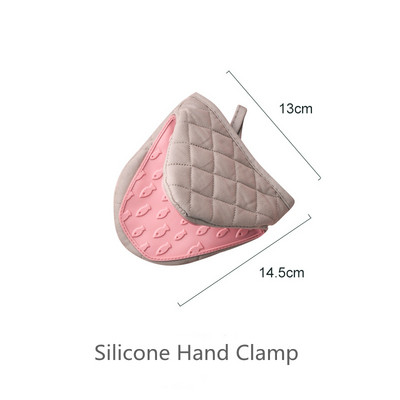 Izoliuotos orkaitės pirštinės karščiui atsparios pirštinės Virtuvės kepimo įrankiai Silikoninės neslystančios pirštinės Dviejų pirštų pirštinės Silikoninis karščiui atsparus segtukas