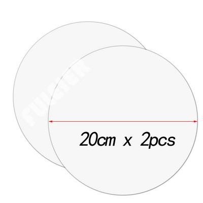 Akrila apaļie kūku diski gari dubultmucas kūkas akrila diska slānis DIY Art tukšs dēļu kūkas topper cepšanas kūkas dekorēšanas rīks