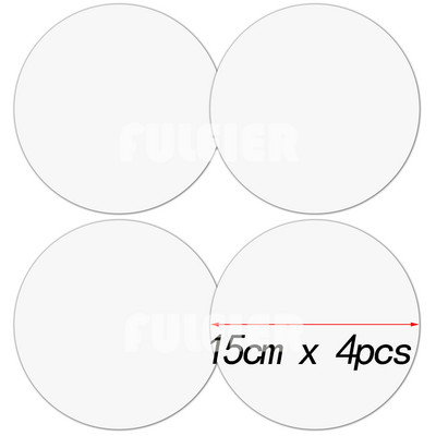 Akrila apaļie kūku diski gari dubultmucas kūkas akrila diska slānis DIY Art tukšs dēļu kūkas topper cepšanas kūkas dekorēšanas rīks