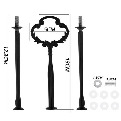 Naujas metalinis stovas „pasidaryk pats“ trijų sluoksnių vaisių lėkštės rėmo stovas užkandžių stovas dervos liejimo meno reikmenims