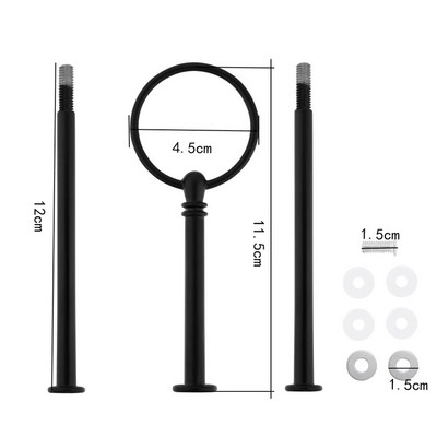 Naujas metalinis stovas „pasidaryk pats“ trijų sluoksnių vaisių lėkštės rėmo stovas užkandžių stovas dervos liejimo meno reikmenims
