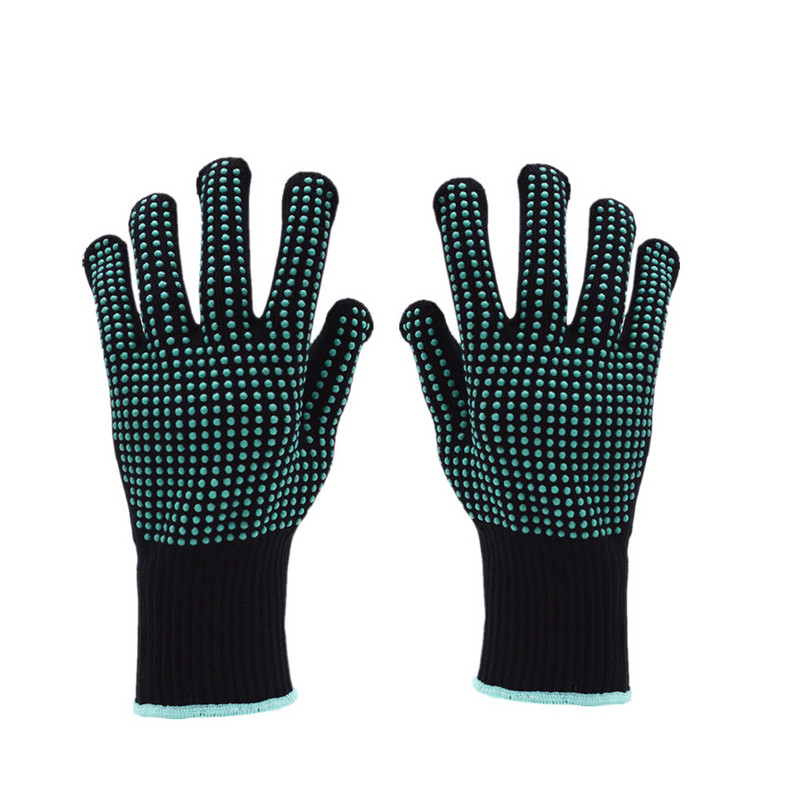 1 pāris bārbekjū pretpiedeguma cimdi, karstumizturīgi cimdi, BBQ cepeškrāsns cimdi, virtuves ugunsdrošie cimdi, pretslīdes cimdi gatavošanai