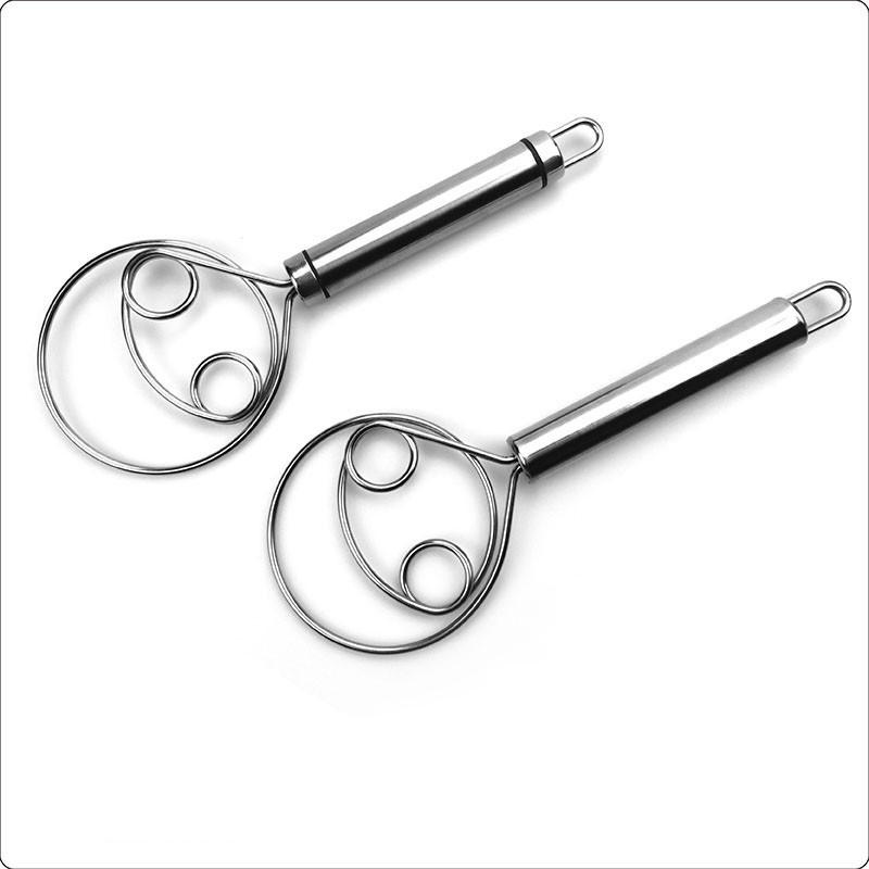 Daniškas tešlos plaktuvas, miltų plaktuvas, nerūdijančio plieno tešlos plaktuvo maišytuvas, duonos gaminimo įrankiai, tinkami kepimui.