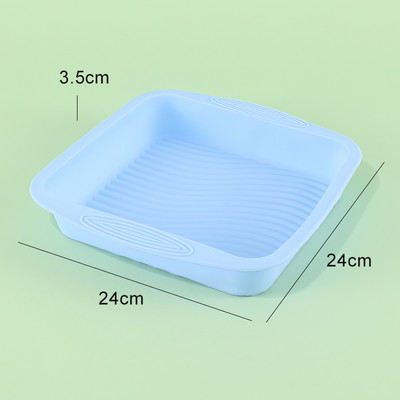 1 vnt Nelipnios kvadratinės silikoninės formos pyrago formos kepimo įrankiai, pyragų karščiui atsparios duonos formelės