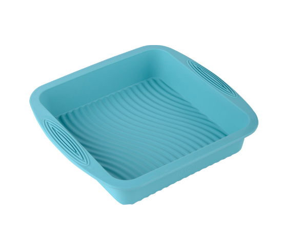 1 vnt Nelipnios kvadratinės silikoninės formos pyrago formos kepimo įrankiai, pyragų karščiui atsparios duonos formelės