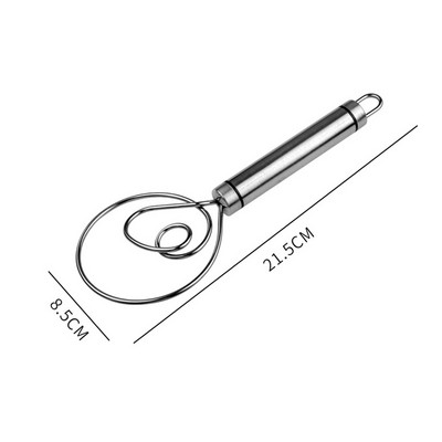 Nerūdijančio plieno daniškas tešlos šluoteles miltų šluoteles virtuvės tešlos šluotelės maišytuvas trintuvas Duonos gaminimo įrankiai pyrago kepimui picos maišymui
