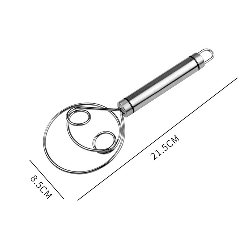 Nerūdijančio plieno daniškas tešlos šluoteles miltų šluoteles virtuvės tešlos šluotelės maišytuvas trintuvas Duonos gaminimo įrankiai pyrago kepimui picos maišymui