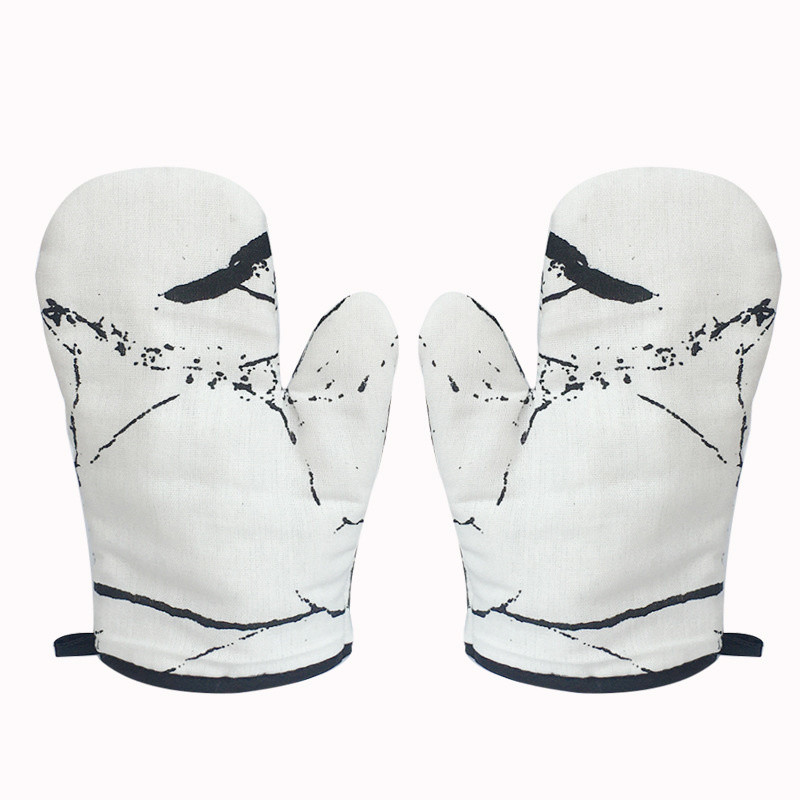 2gab Marmora apdruka Virtuves cepeškrāsns cimdu cimdu spilventiņš Plaids Mikroviļņu krāsns pretkarstuma izolācijas paklājiņš Cepšanas gatavošanas rīki Piederumi Dekors