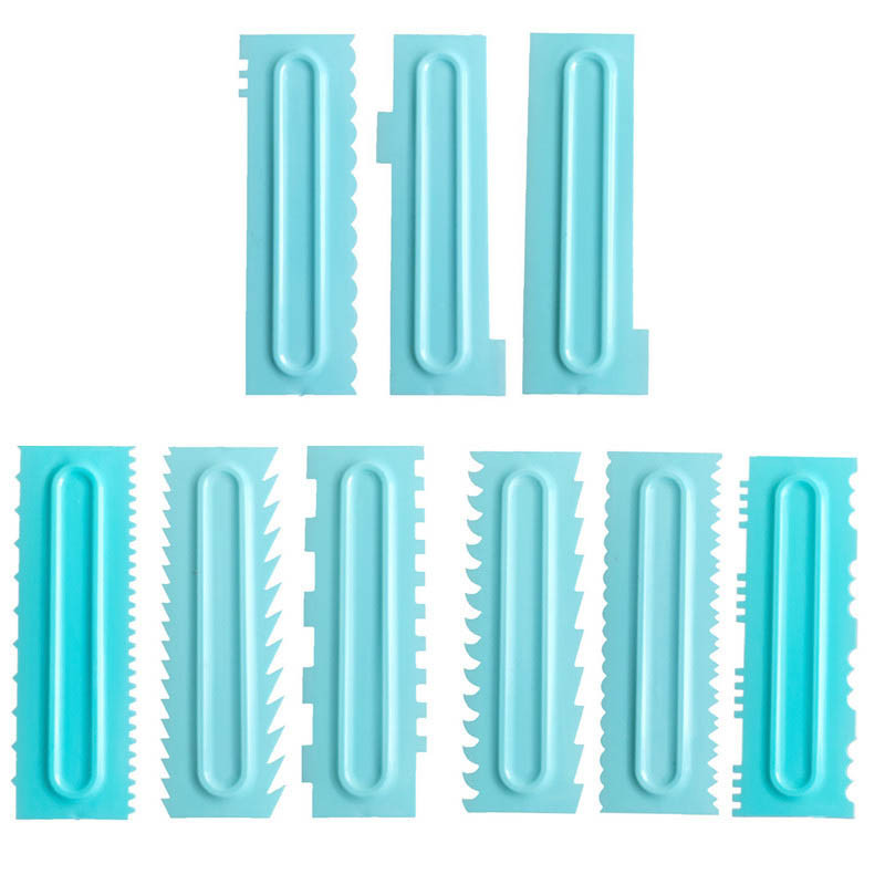 Kūkas ķemmes skrāpis Krēms saplacinātājs Kūkas špakteļlāpstiņa Mīklas sviesta konditorejas griezēji Krēmskrāpis Cepšanas piederumi