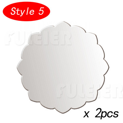 2db Virág formájú akril tortakorongok barkácsolás Art üres tábla tortaszerszám vajkrém simító tortadíszítő eszköz tepsi tepsi