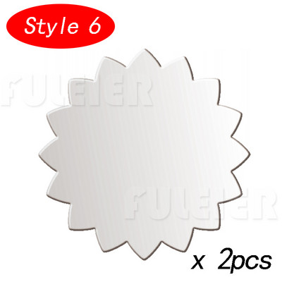 2db Virág formájú akril tortakorongok barkácsolás Art üres tábla tortaszerszám vajkrém simító tortadíszítő eszköz tepsi tepsi