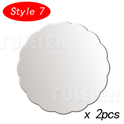 2db Virág formájú akril tortakorongok barkácsolás Art üres tábla tortaszerszám vajkrém simító tortadíszítő eszköz tepsi tepsi