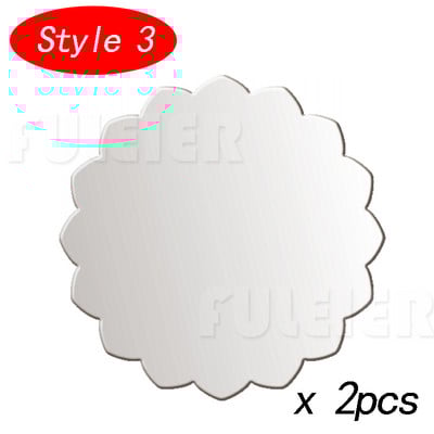 2db Virág formájú akril tortakorongok barkácsolás Art üres tábla tortaszerszám vajkrém simító tortadíszítő eszköz tepsi tepsi