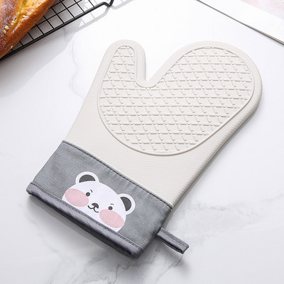 1gb Cepeškrāsns silikona cimdi Pretpiedeguma cimdi Cute cepeškrāsns dūraiņi karstumizturīgi cimdi Mikroviļņu krāsns Cepšanas rīki Virtuves trauki