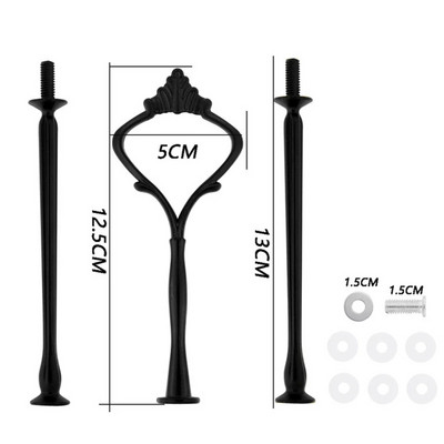 3 pakāpju kroņa formas augļu kūku šķīvju plaukta statīvs, sakausējums, rokturis, konfektes, augļi, kūkas, deserti, kāzu ballīte dzimšanas diena