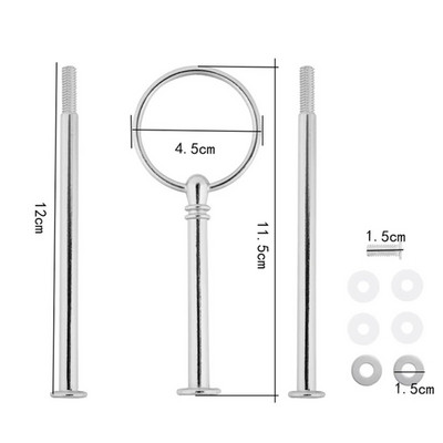 3 pakāpju kroņa formas augļu kūku šķīvju plaukta statīvs, sakausējums, rokturis, konfektes, augļi, kūkas, deserti, kāzu ballīte dzimšanas diena