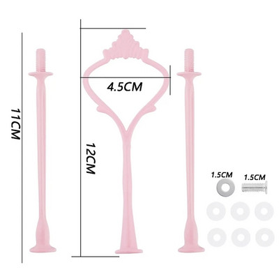 3 pakāpju kroņa formas augļu kūku šķīvju plaukta statīvs, sakausējums, rokturis, konfektes, augļi, kūkas, deserti, kāzu ballīte dzimšanas diena