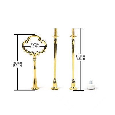 3 pakāpju kroņa formas augļu kūku šķīvju plaukta statīvs, sakausējums, rokturis, konfektes, augļi, kūkas, deserti, kāzu ballīte dzimšanas diena