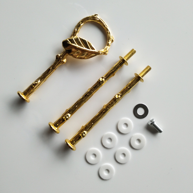 3 pakāpju kroņa formas augļu kūku šķīvju plaukta statīvs, sakausējums, rokturis, konfektes, augļi, kūkas, deserti, kāzu ballīte dzimšanas diena