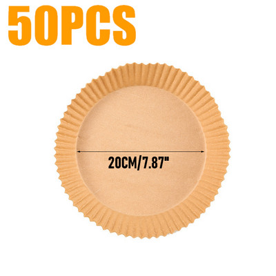 Air Trays Liner Fryer Airfryer Paper Fryer for Air Cooking Paper Αδιάβροχο χαρτί ψησίματος μιας χρήσης