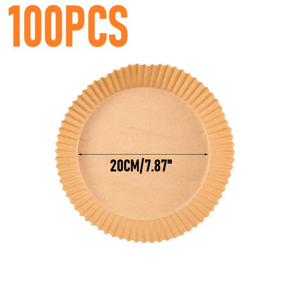 Air Trays Liner Fryer Airfryer Paper Fryer for Air Cooking Paper Αδιάβροχο χαρτί ψησίματος μιας χρήσης