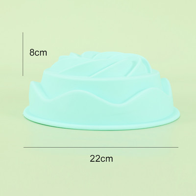 10 tortaformában lévő szilikon tortaforma, nem tapadós tortaforma boldog születésnapot spirális kialakítással, torta zselés kenyér születésnapi partihoz