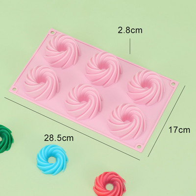 10 tortaformában lévő szilikon tortaforma, nem tapadós tortaforma boldog születésnapot spirális kialakítással, torta zselés kenyér születésnapi partihoz