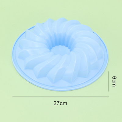 10 tortaformában lévő szilikon tortaforma, nem tapadós tortaforma boldog születésnapot spirális kialakítással, torta zselés kenyér születésnapi partihoz