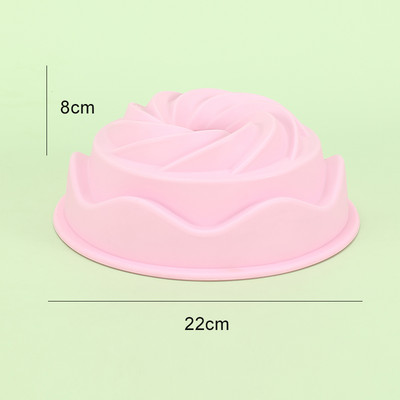 10 tortaformában lévő szilikon tortaforma, nem tapadós tortaforma boldog születésnapot spirális kialakítással, torta zselés kenyér születésnapi partihoz