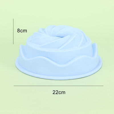 10 tortaformában lévő szilikon tortaforma, nem tapadós tortaforma boldog születésnapot spirális kialakítással, torta zselés kenyér születésnapi partihoz