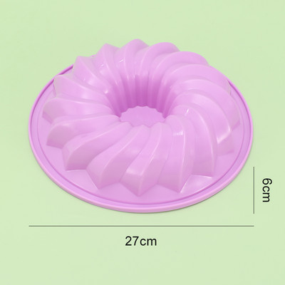 10 tortaformában lévő szilikon tortaforma, nem tapadós tortaforma boldog születésnapot spirális kialakítással, torta zselés kenyér születésnapi partihoz