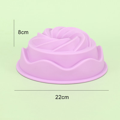 10 tortaformában lévő szilikon tortaforma, nem tapadós tortaforma boldog születésnapot spirális kialakítással, torta zselés kenyér születésnapi partihoz