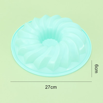 10 tortaformában lévő szilikon tortaforma, nem tapadós tortaforma boldog születésnapot spirális kialakítással, torta zselés kenyér születésnapi partihoz