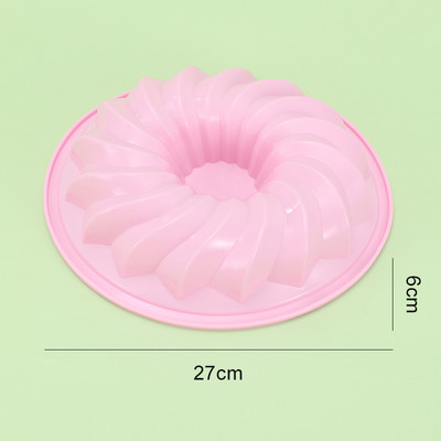 10 tortaformában lévő szilikon tortaforma, nem tapadós tortaforma boldog születésnapot spirális kialakítással, torta zselés kenyér születésnapi partihoz