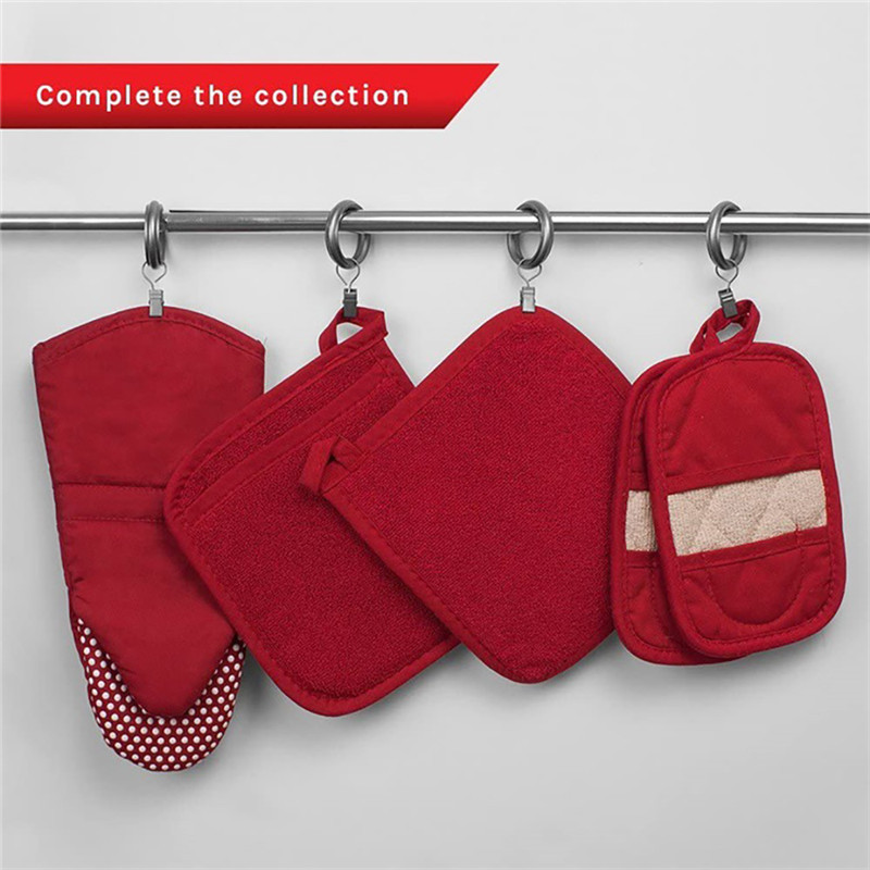 2 gab Cepšanas cimdi Pretpiedeguma mikroviļņu krāsns cimdi Frotē auduma podiņu turētāja cimdi Kolekcija Virtuves piederumi
