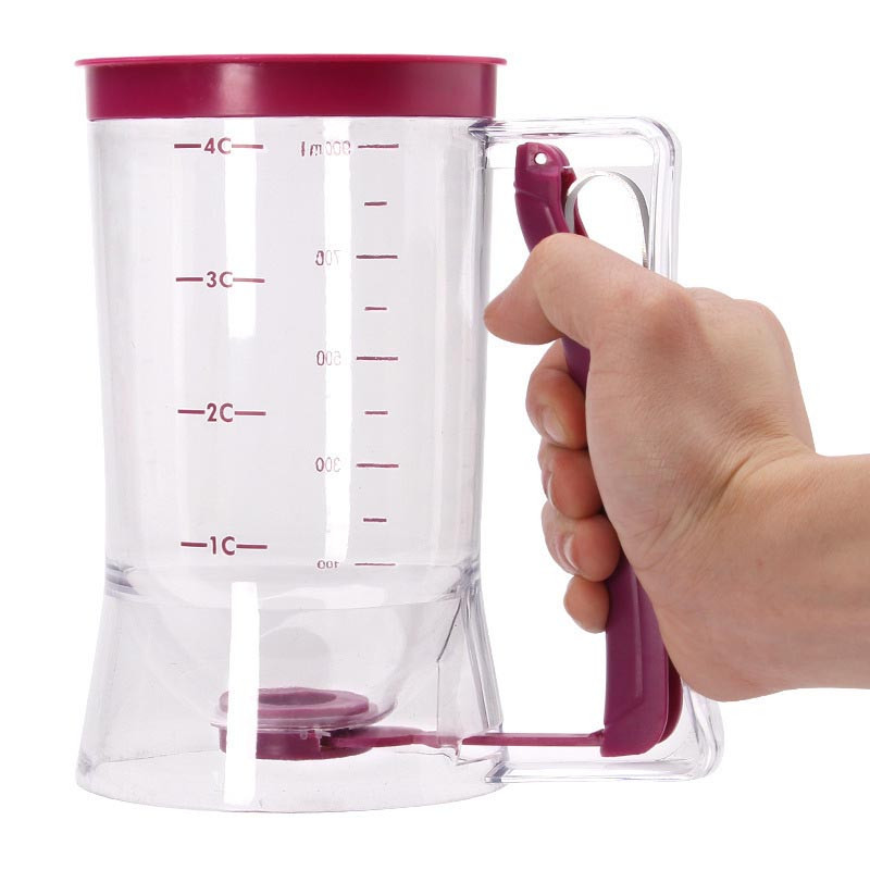 Grietinėlės atskyrimo mašinos tešlos dalytuvas Blynai vaflinės tešlos matavimo puodelis Rankinis kepimo pyragų reikmenys Virtuvės įrankiai