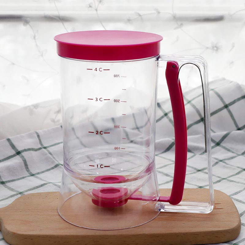 Grietinėlės atskyrimo mašinos tešlos dalytuvas Blynai vaflinės tešlos matavimo puodelis Rankinis kepimo pyragų reikmenys Virtuvės įrankiai