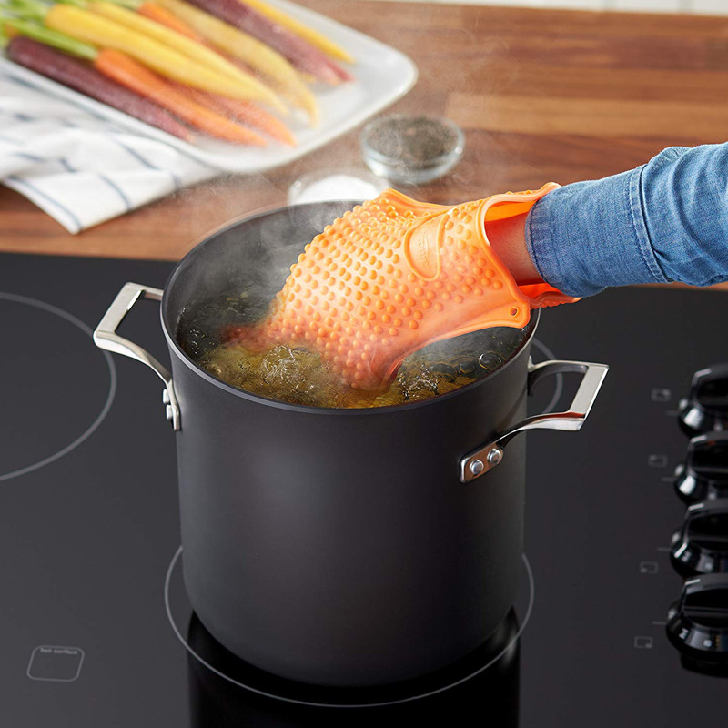 1gab Pārtikas kvalitātes grils Cimdi Karstumizturīgi Silikona BBQ Cimdi Cepeškrāsns Cimdi Silikona Ugunsdroši virtuve Mikroviļņu krāsns Cimdi