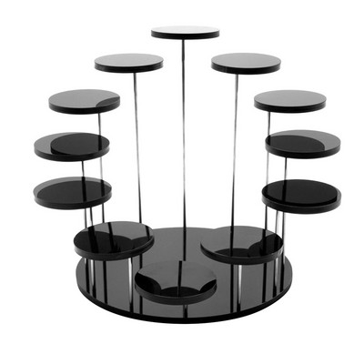 Kēksu statīvs akrila displejs daudzslāņu rotaslietu statīvs kūku desertu statīvs apaļā galda turētājs kāzu dzimšanas dienas ballītes noformējums