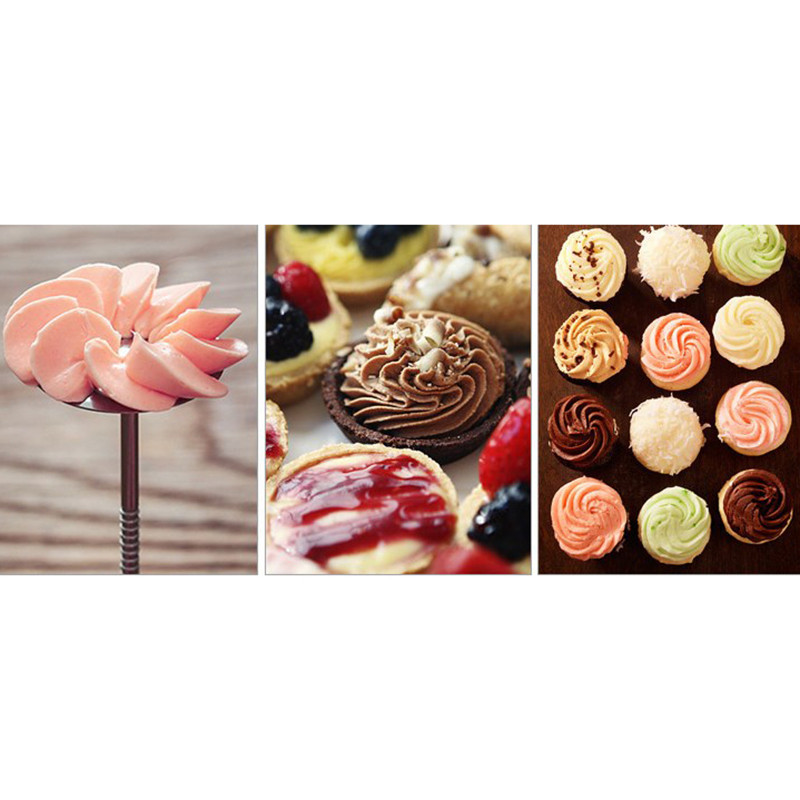 Rozsdamentes acél cső Köröm Torta Sütés Csőtartó állványok Eszközök Torta Virág Körmök Alsó tálca Díszítés Barkács tészta Konyhai eszközök