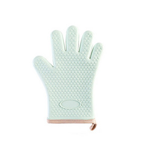 1 gab Silikona kokvilnas cimdi izolācijas cimdi cepeškrāsns mikroviļņu cimdi virtuves pretslīdēšanas silikona BBQ krāsns dūraiņu turētājs