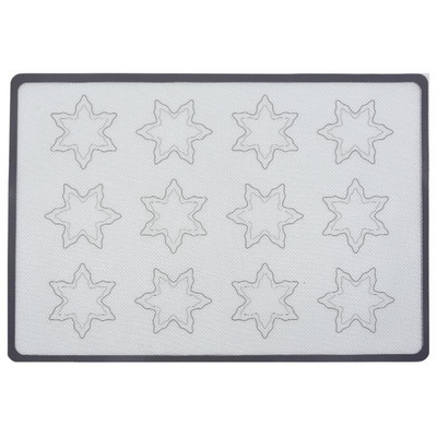 Mīcīšanas paliktnis, augstas temperatūras izturīgs, nepiedegošs, mūsdienīgs un vienkāršs pārtikas kvalitātes silikona stikla šķiedras cepeškrāsns paklājs Ēdienu cepšanas paklājs