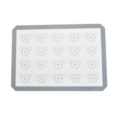 Mīcīšanas paliktnis, augstas temperatūras izturīgs, nepiedegošs, mūsdienīgs un vienkāršs pārtikas kvalitātes silikona stikla šķiedras cepeškrāsns paklājs Ēdienu cepšanas paklājs