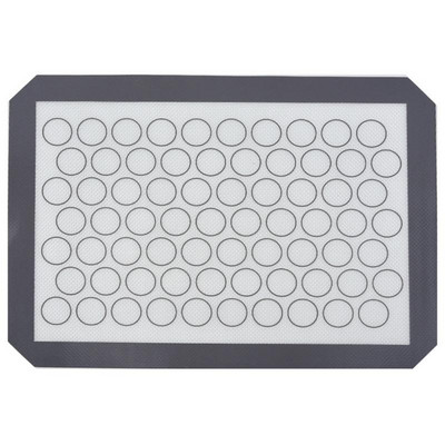 Mīcīšanas paliktnis, augstas temperatūras izturīgs, nepiedegošs, mūsdienīgs un vienkāršs pārtikas kvalitātes silikona stikla šķiedras cepeškrāsns paklājs Ēdienu cepšanas paklājs