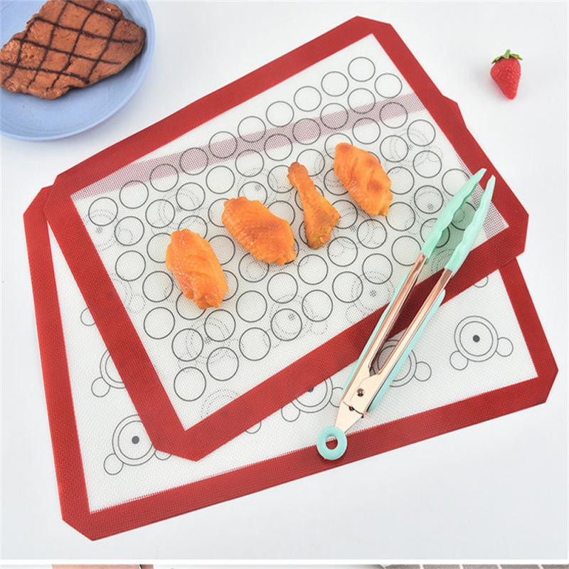 Mīcīšanas paliktnis, augstas temperatūras izturīgs, nepiedegošs, mūsdienīgs un vienkāršs pārtikas kvalitātes silikona stikla šķiedras cepeškrāsns paklājs Ēdienu cepšanas paklājs