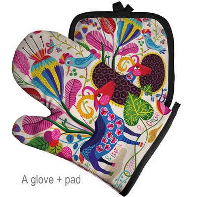 Serije crtanih životinja Rukavice za pečenje Izolacijski jastučići za zečeve Pribor za kuhinjske alate Poliester Kuhanje Rukavice za mikrovalnu Pećnice