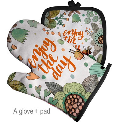 Serije crtanih životinja Rukavice za pečenje Izolacijski jastučići za zečeve Pribor za kuhinjske alate Poliester Kuhanje Rukavice za mikrovalnu Pećnice