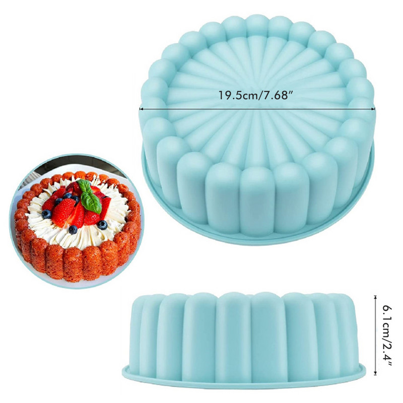 Šarlotės pyrago keptuvė 8 colių apvalios pyrago formos Nelipnus braškių pyragas